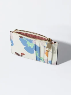 PARFOIS Tarjetero Estampado Floral Crudo Cheap