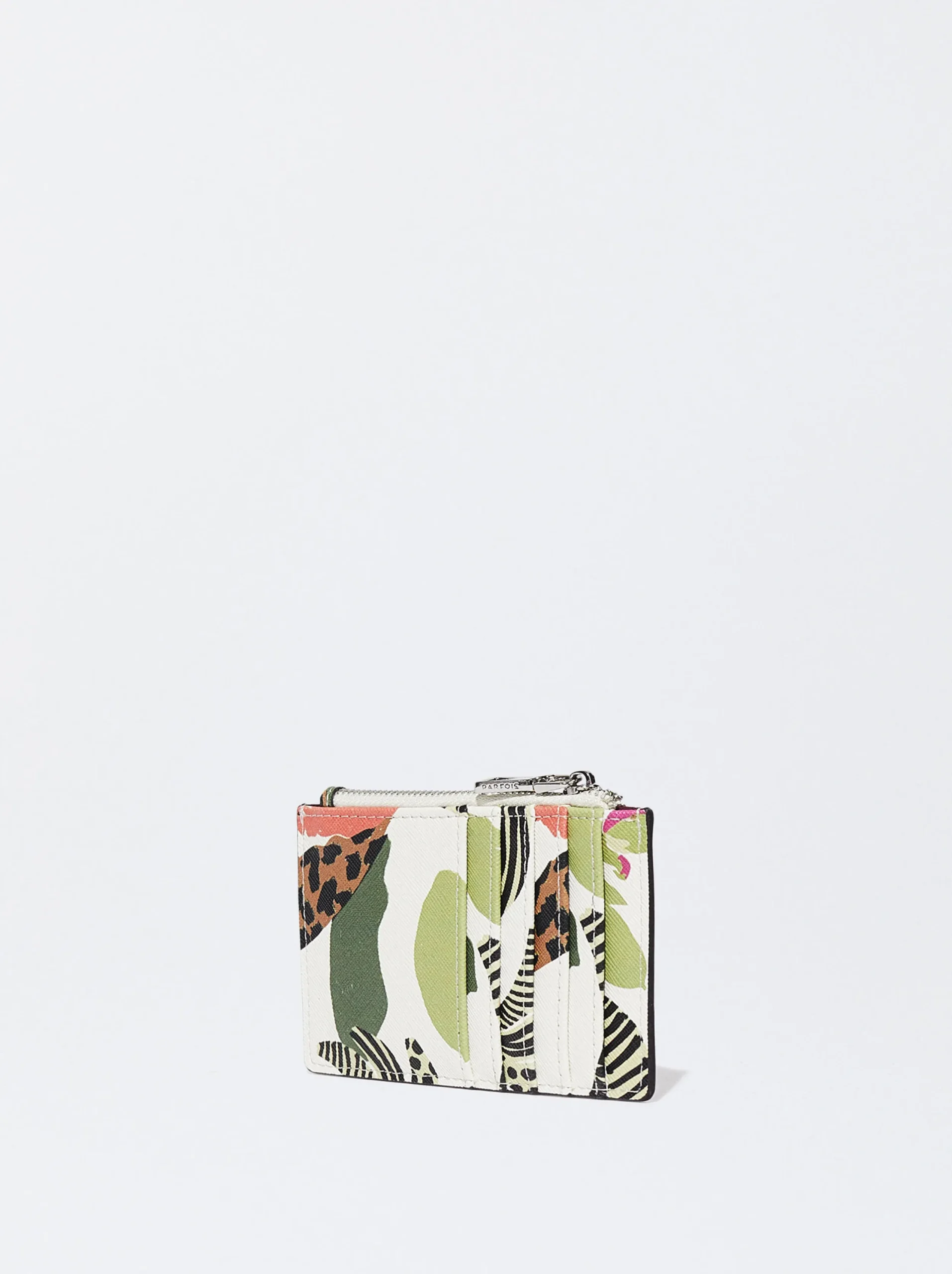PARFOIS Tarjetero Estampado Floral Crudo Discount