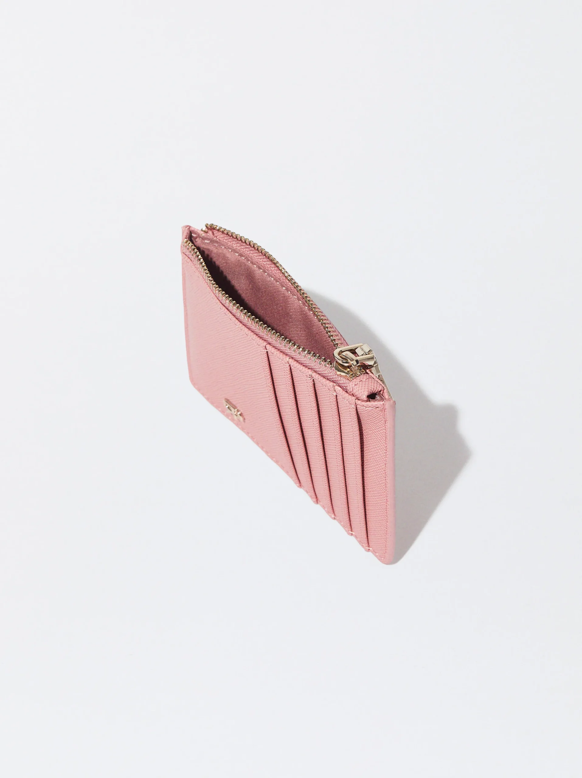 PARFOIS Tarjetero Liso Rosa Cheap
