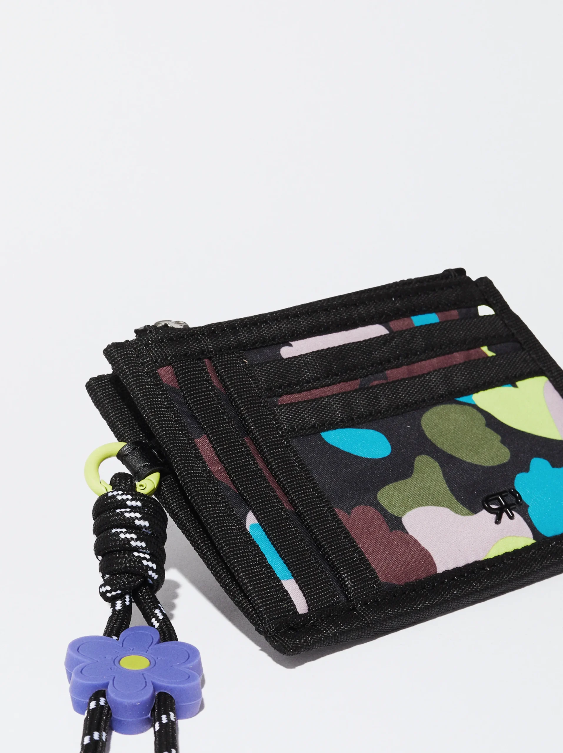 PARFOIS Tarjetero Nylon Estampado Multicor Best Sale