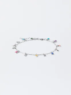 PARFOIS Tobillera Con Piedra Multicor Store