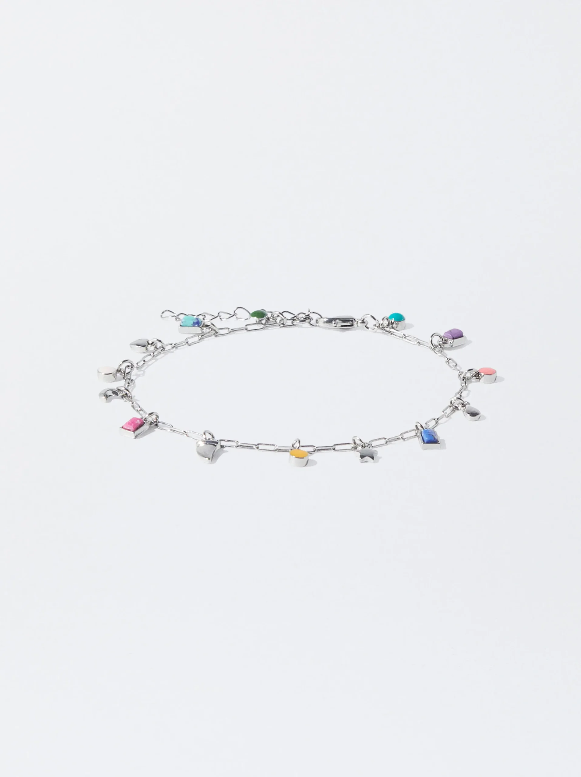 PARFOIS Tobillera Con Piedra Multicor Store