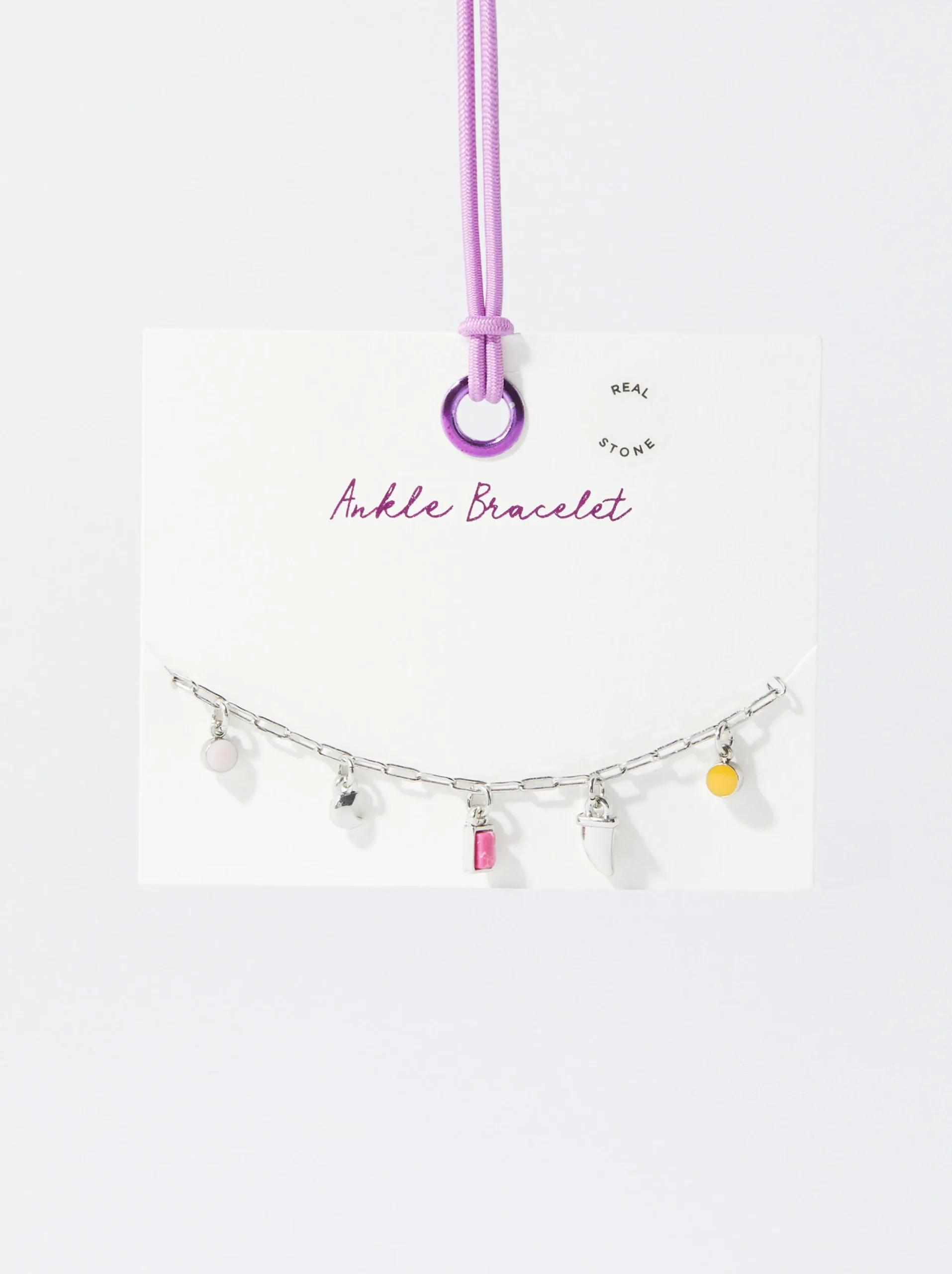 PARFOIS Tobillera Con Piedra Multicor Store