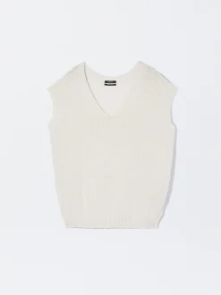 PARFOIS Top Básico Algodón Beige Outlet