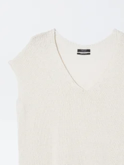 PARFOIS Top Básico Algodón Beige Outlet
