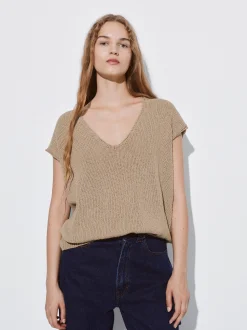 PARFOIS Top Básico Algodón Blanco New
