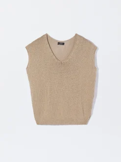 PARFOIS Top Básico Algodón Blanco New