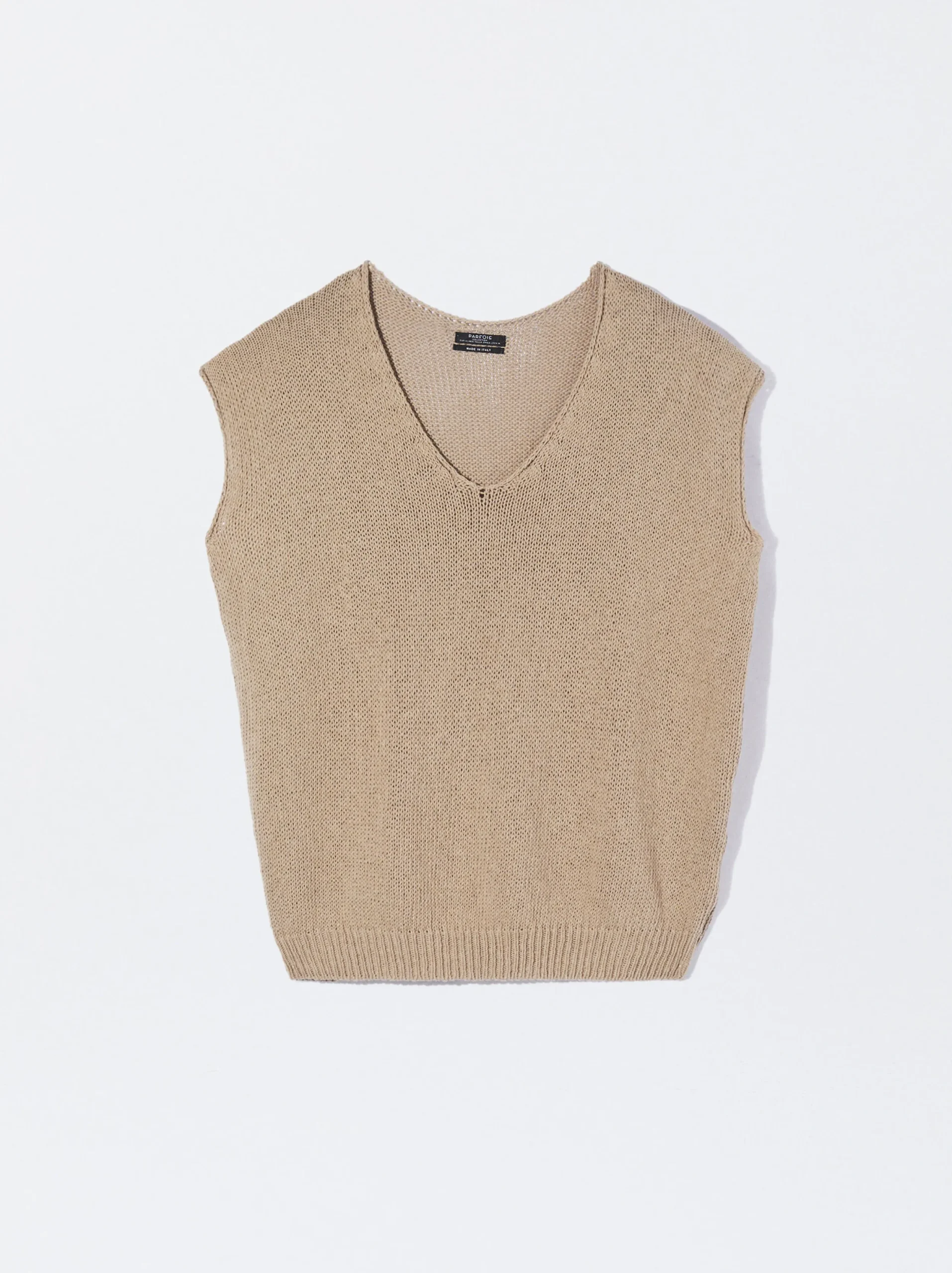 PARFOIS Top Básico Algodón Blanco New