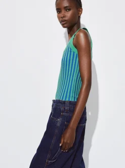PARFOIS Top Canalé Azul Discount