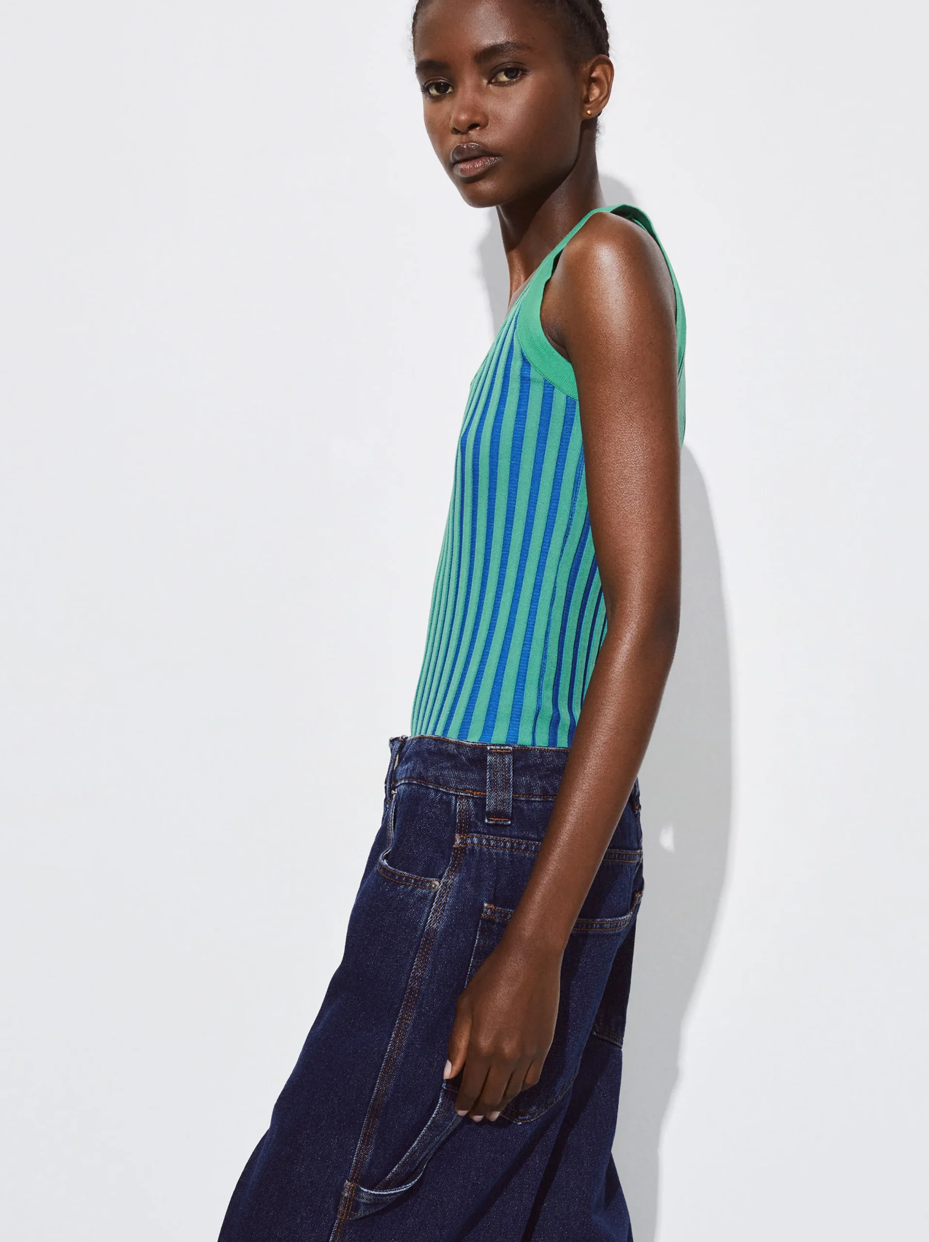 PARFOIS Top Canalé Azul Discount