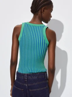 PARFOIS Top Canalé Azul Discount