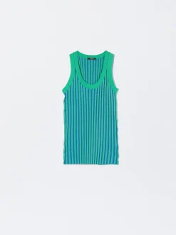 PARFOIS Top Canalé Azul Discount