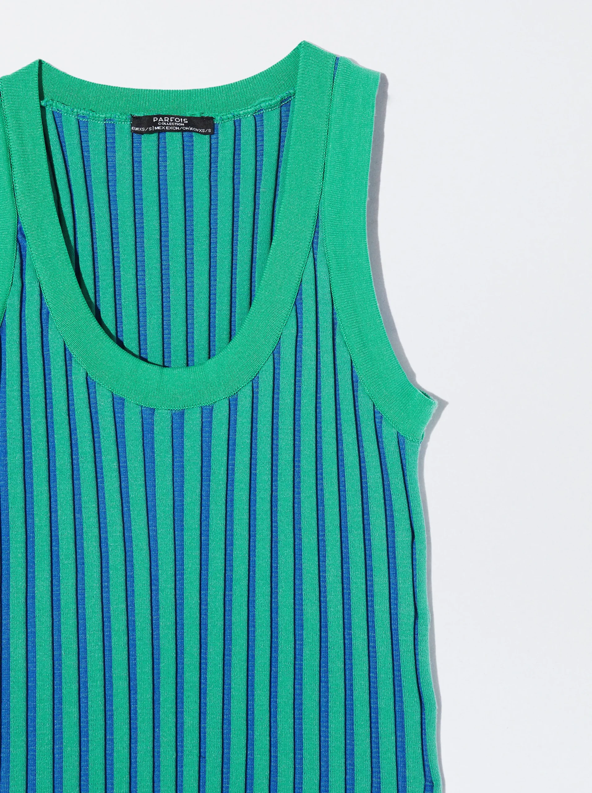 PARFOIS Top Canalé Azul Discount
