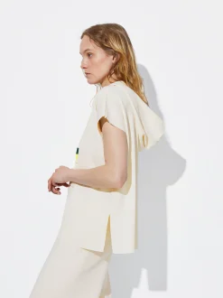 PARFOIS Top Con Capucha Crudo Sale