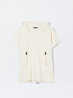 PARFOIS Top Con Capucha Crudo Sale