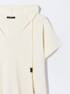 PARFOIS Top Con Capucha Crudo Sale