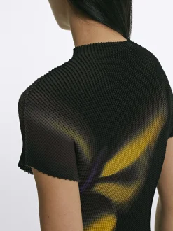 PARFOIS Top Con Textura Negro Shop