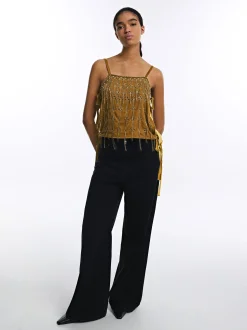 PARFOIS Top Cropped Con Aplicaciones Multicor Store