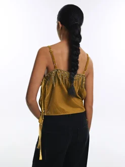 PARFOIS Top Cropped Con Aplicaciones Multicor Store