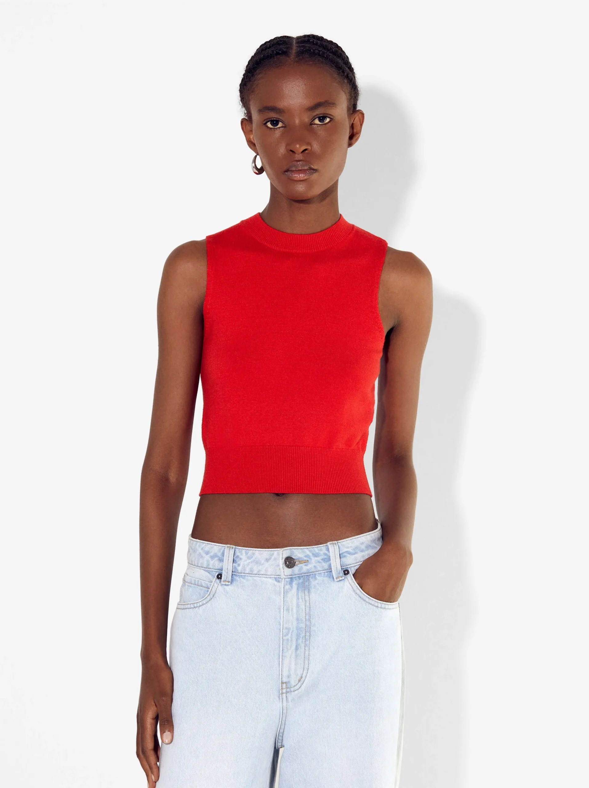 PARFOIS Top De Punto Rojo Cheap