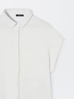 PARFOIS Vestido Camisero Algodón Blanco Hot