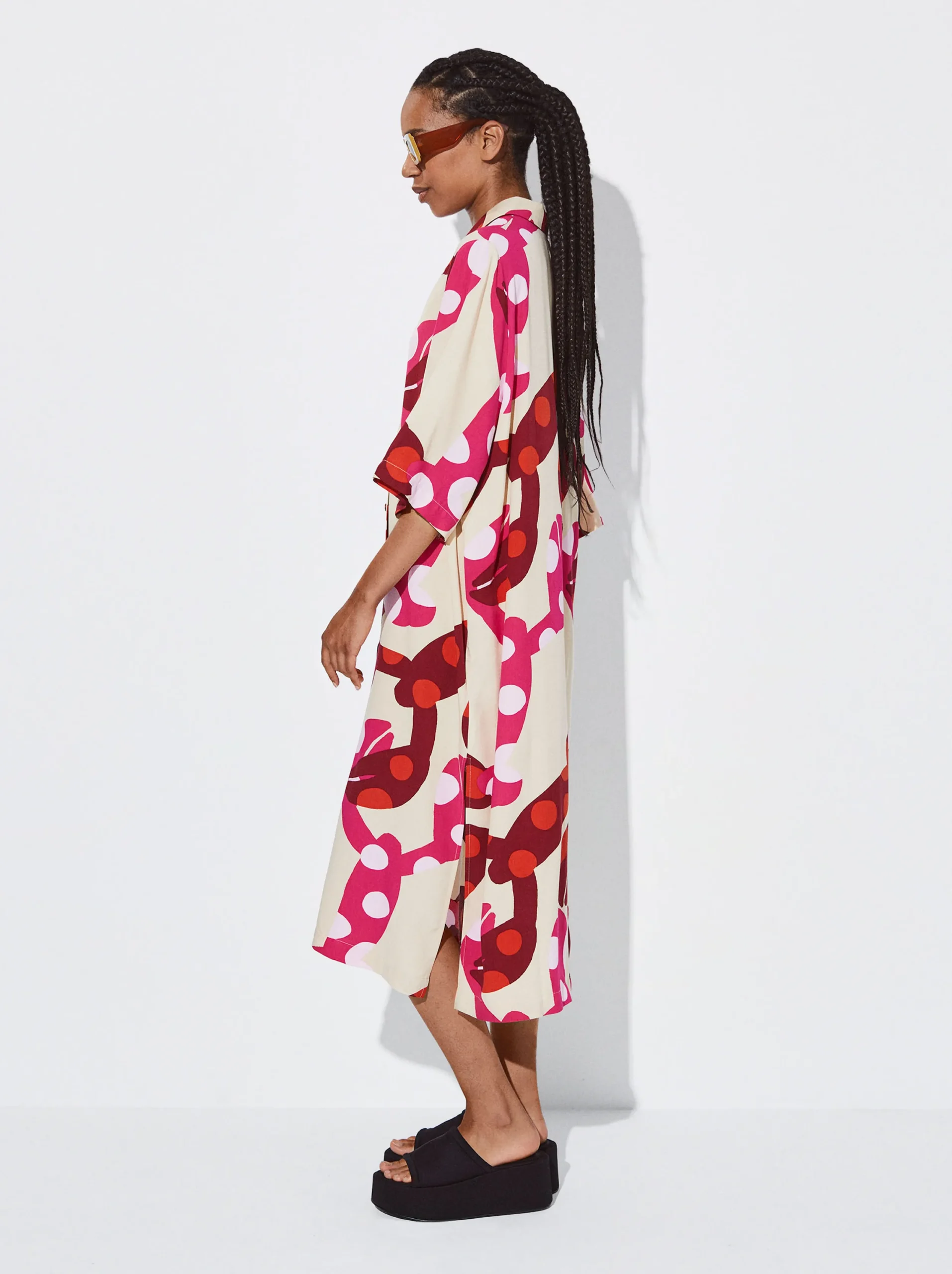 PARFOIS Vestido Camisero Estampado Multicor Store