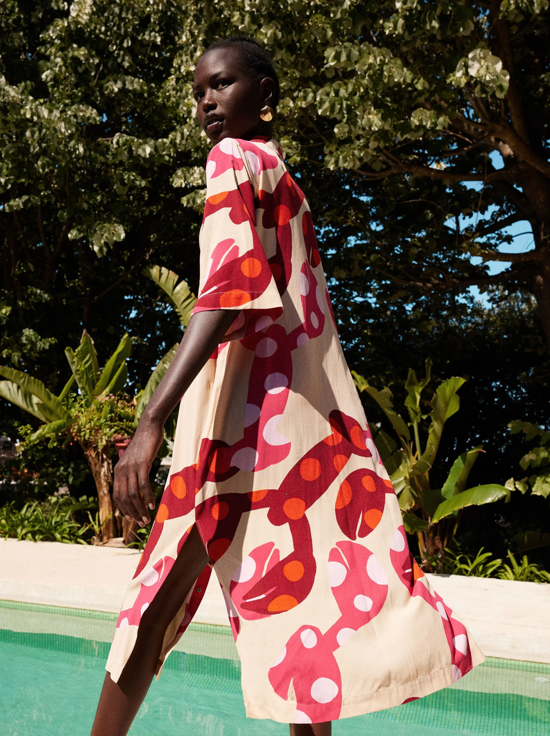 PARFOIS Vestido Camisero Estampado Multicor Store