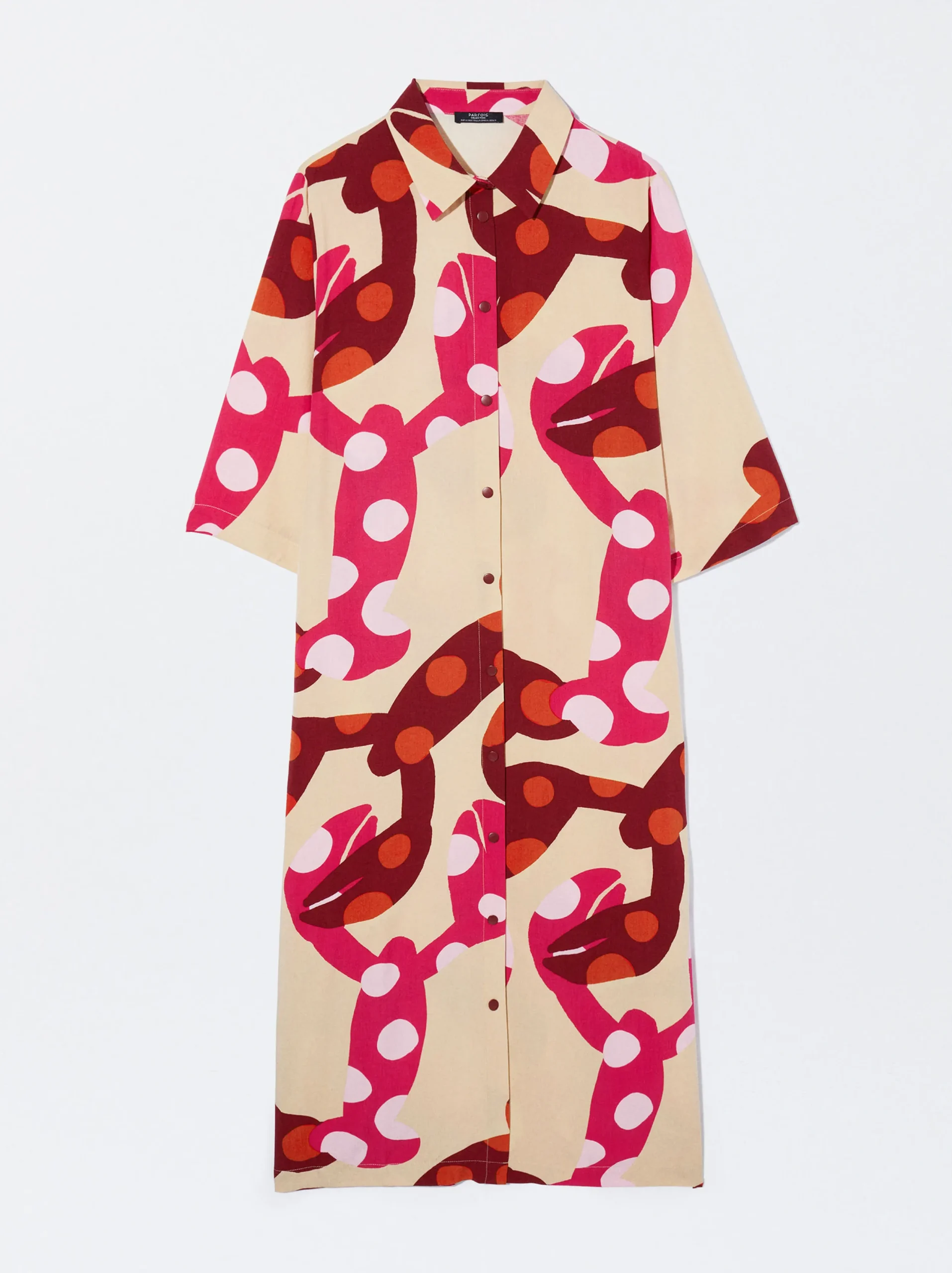 PARFOIS Vestido Camisero Estampado Multicor Store