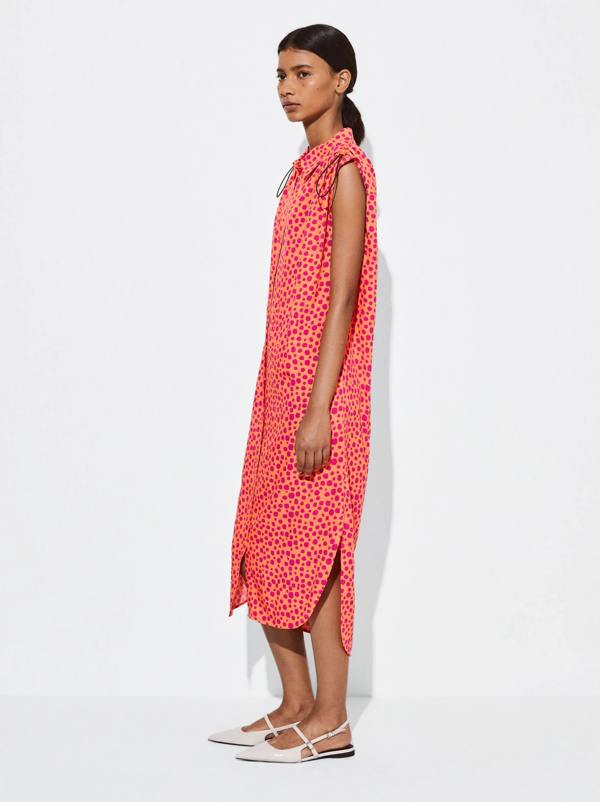 PARFOIS Vestido Camisero Estampado Multicor Clearance