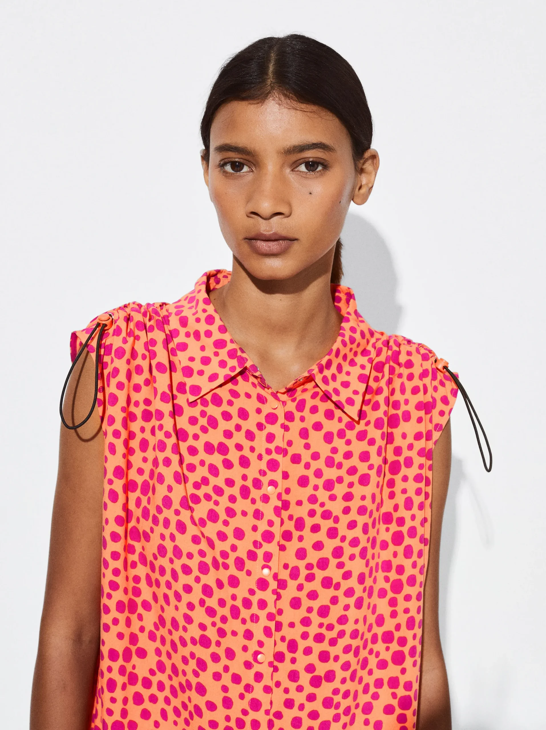 PARFOIS Vestido Camisero Estampado Multicor Clearance