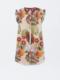 PARFOIS Vestido Camisero Estampado Multicor Hot