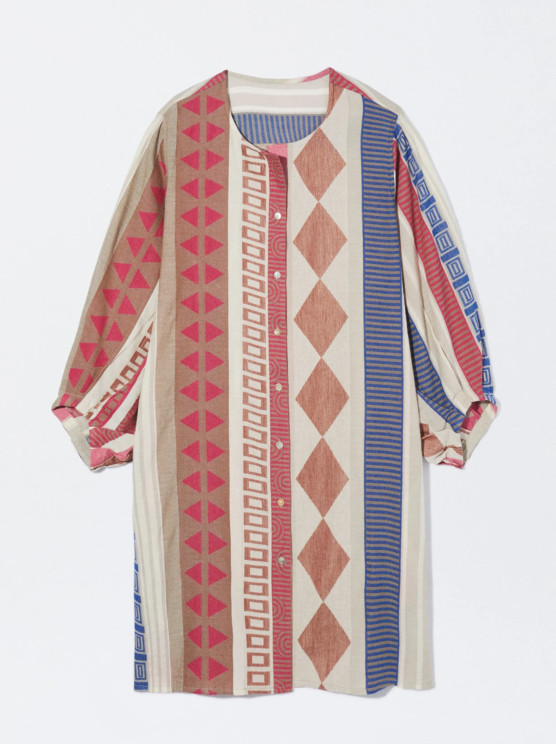 PARFOIS Vestido Camisero Estampado Multicor Hot