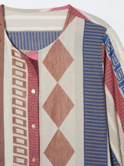 PARFOIS Vestido Camisero Estampado Multicor Hot