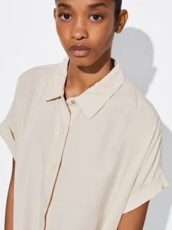 PARFOIS Vestido Camisero Lyocell Beige Store