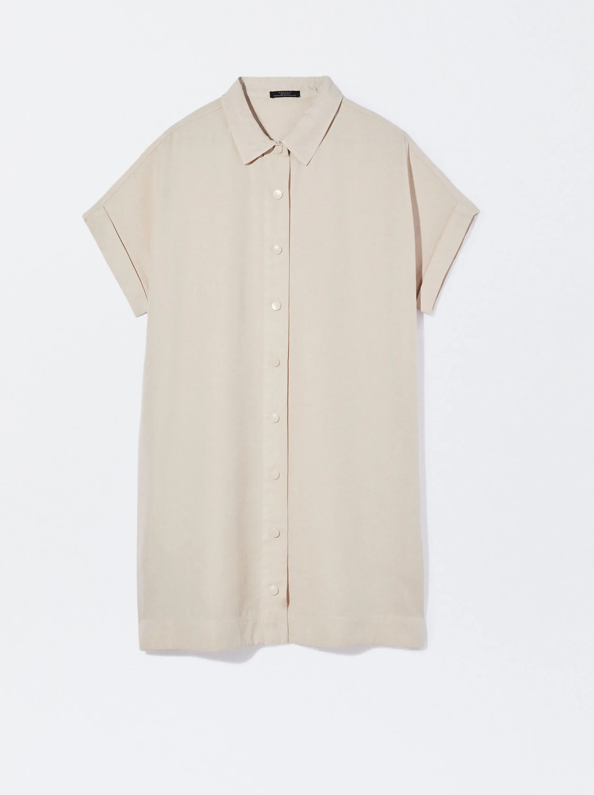 PARFOIS Vestido Camisero Lyocell Beige Store