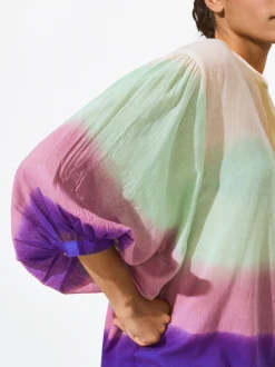 PARFOIS Vestido Camisero Tie-Dye Multicor Best Sale