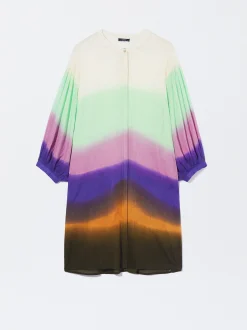 PARFOIS Vestido Camisero Tie-Dye Multicor Best Sale
