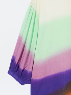 PARFOIS Vestido Camisero Tie-Dye Multicor Best Sale