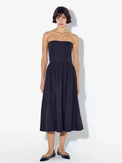 PARFOIS Vestido Con Escote Palabra De Honor Negro Outlet