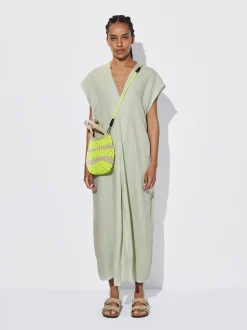 PARFOIS Vestido De Lino Multicor Shop