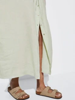 PARFOIS Vestido De Lino Multicor Shop