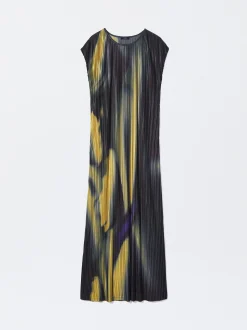 PARFOIS Vestido Estampado Con Textura Multicor Outlet