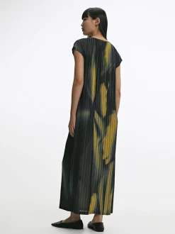 PARFOIS Vestido Estampado Con Textura Multicor Outlet