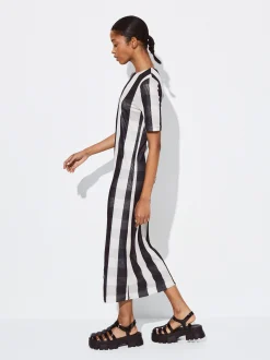 PARFOIS Vestido Largo A Rayas Multicor Fashion