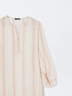 PARFOIS Vestido Largo Con Hilo Metalizado Multicor Clearance
