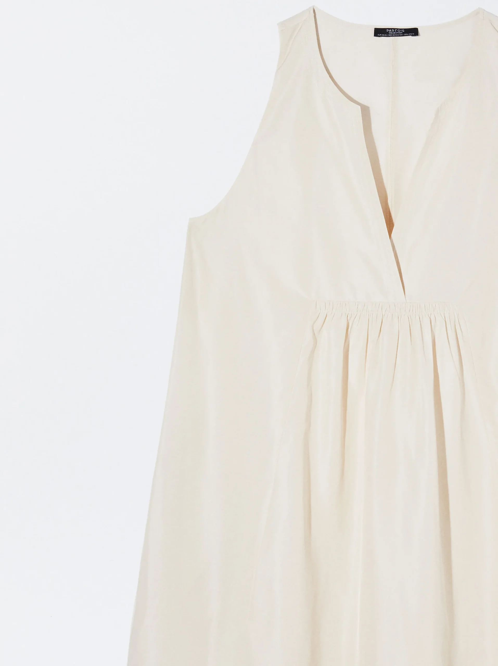 PARFOIS Vestido Largo Con Volantes Crudo Online