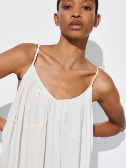 PARFOIS Vestido Largo De Tirantes Crudo Online