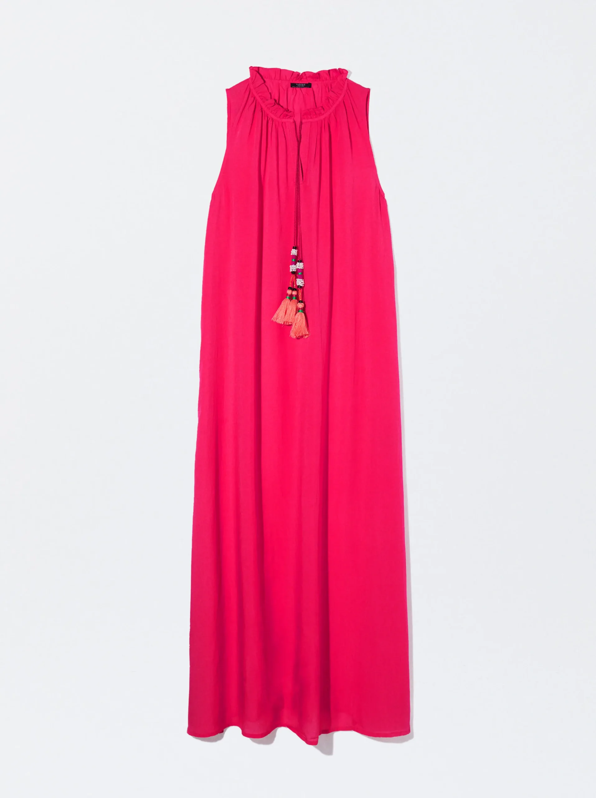PARFOIS Vestido Largo En Modal Fucsia Fashion