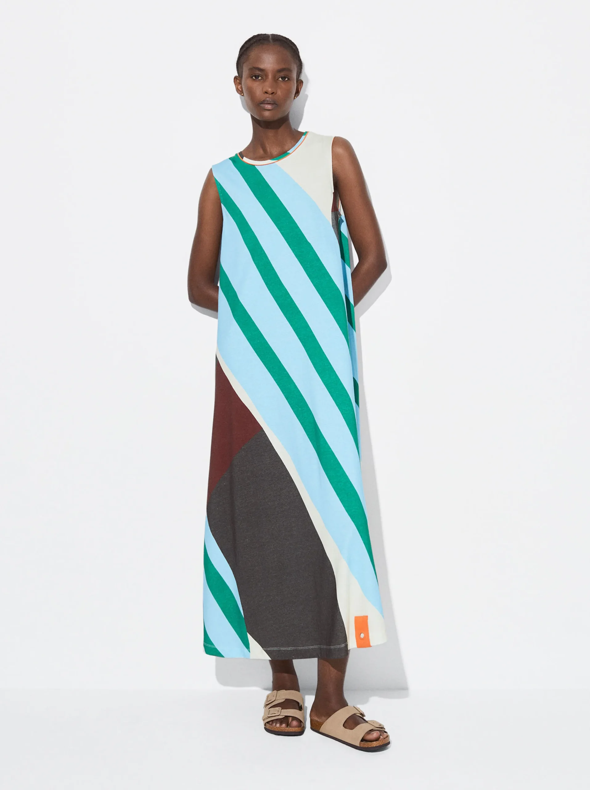 PARFOIS Vestido Largo Estampado Multicor Clearance