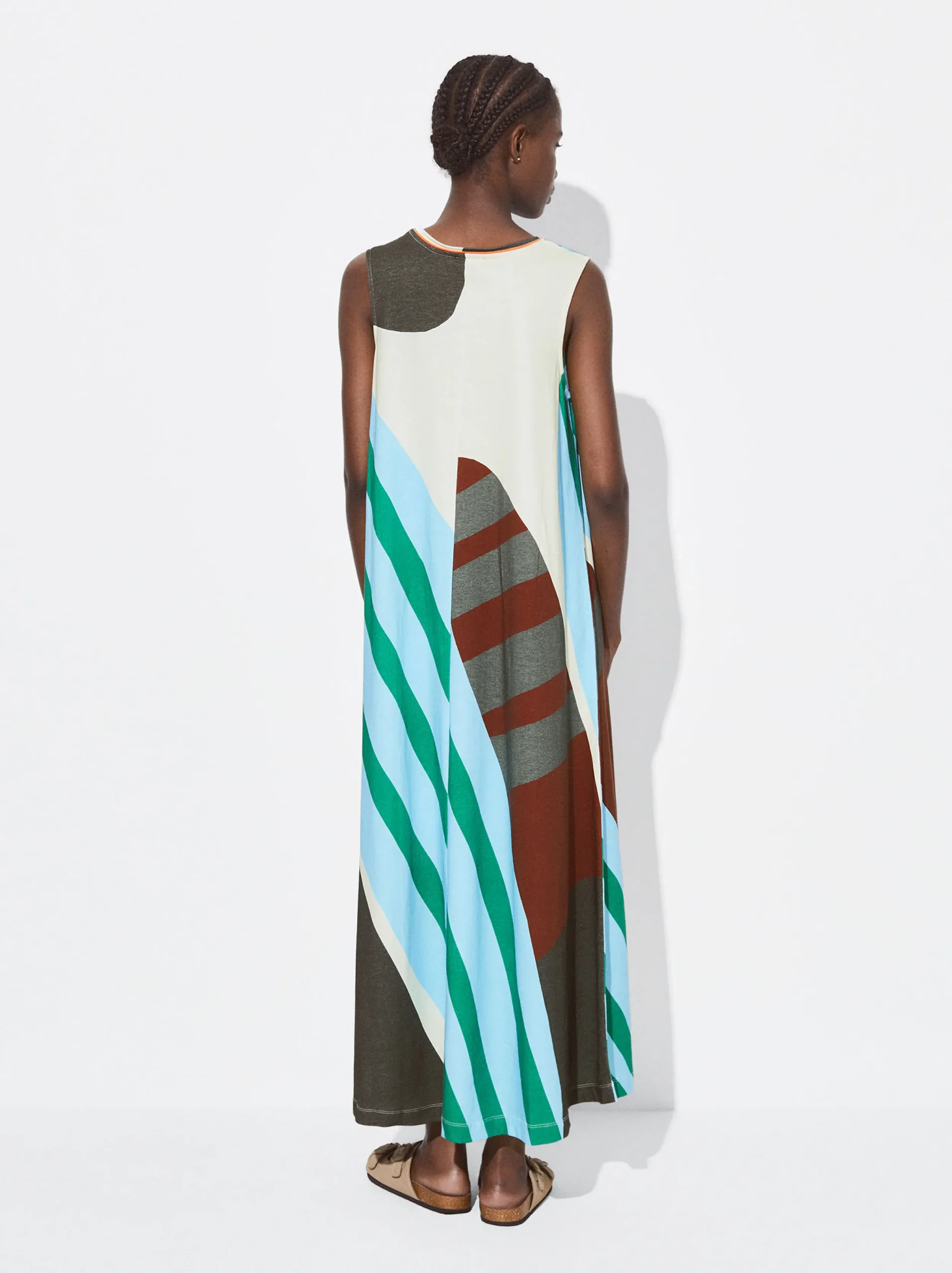 PARFOIS Vestido Largo Estampado Multicor Clearance